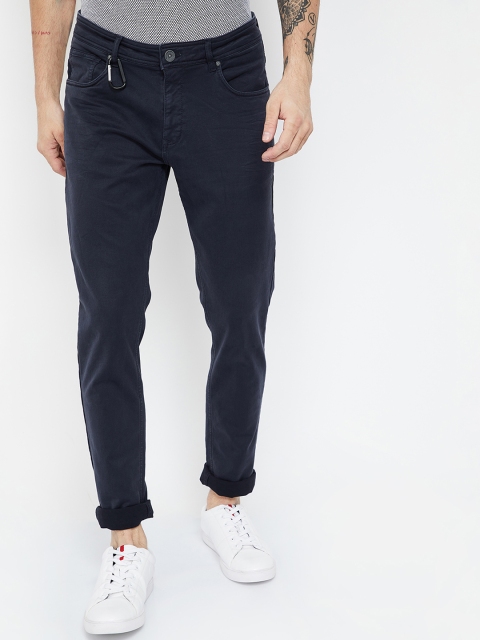 

Forca by Lifestyle Men Navy Blue Tapered Fit Mid-Rise Clean Look Jeans