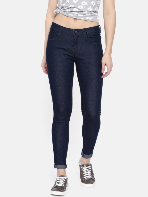 

ZHEIA Women Navy Blue Skinny Fit Mid-Rise Clean Look Jeans