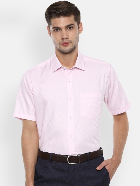 

Van Heusen Men Pink Regular Fit Printed Formal Shirt