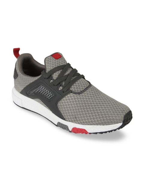 

OFF LIMITS Men Grey & Black Mesh Running Shoes