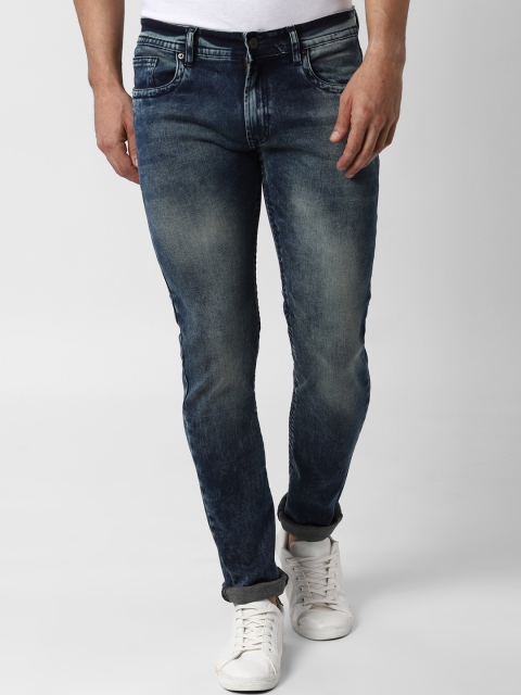 

Peter England Casuals Men Blue Skinny Fit Mid-Rise Clean Look Stretchable Jeans