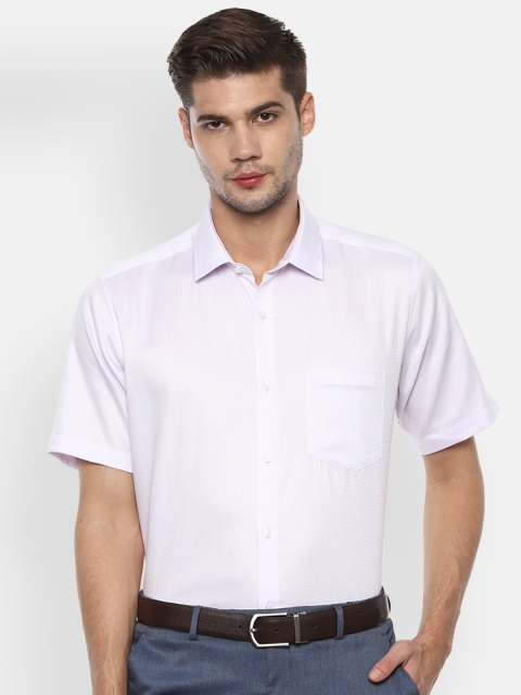 

Van Heusen Men Lavender Regular Fit Printed Formal Shirt
