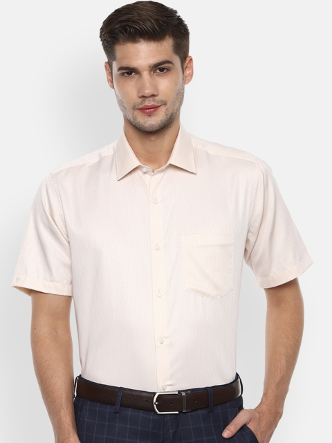 

Van Heusen Men Beige Regular Fit Printed Formal Shirt