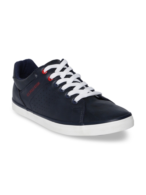 

U.S. Polo Assn. Men Navy Blue Solid Sneakers