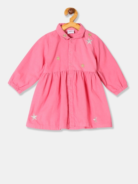 

Donuts Girls Pink Solid Shirt Dress