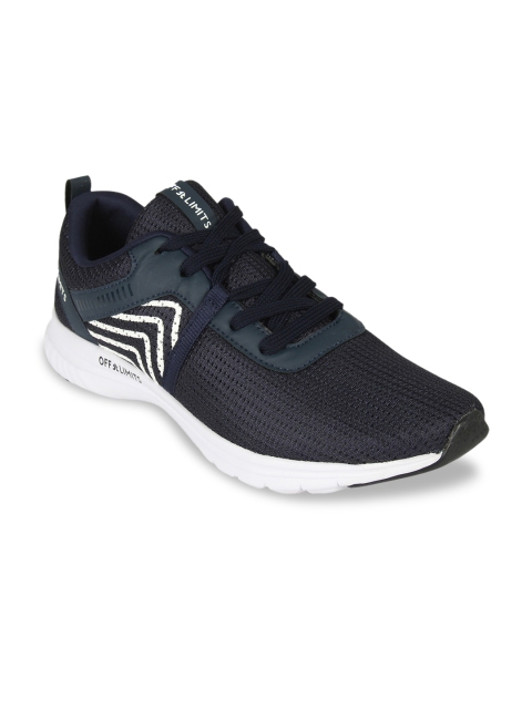 

OFF LIMITS Men Navy Blue Mesh Marcus Running Shoes