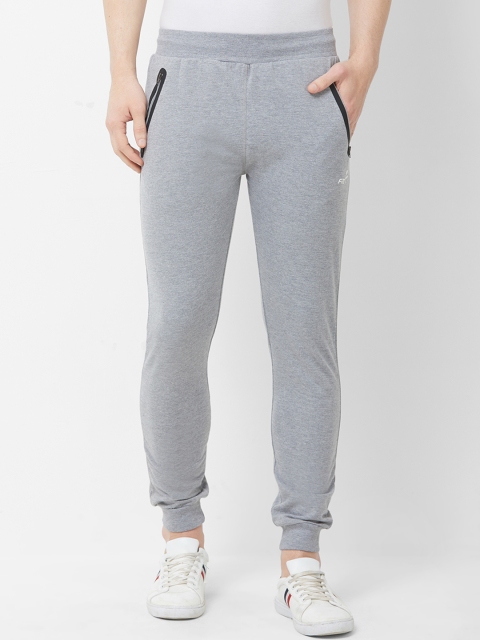 

FiTZ Men Grey Melange Solid Slim-Fit Joggers