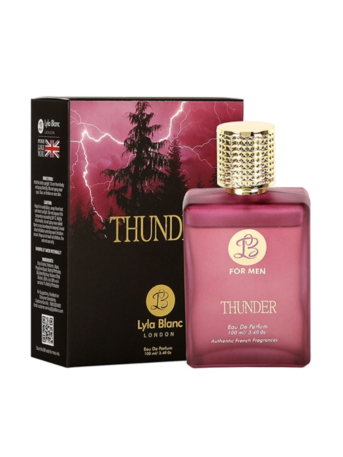 

Lyla Blanc Men EDP THUNDER Sweat Controlling Perfume Spray 100ml, Black