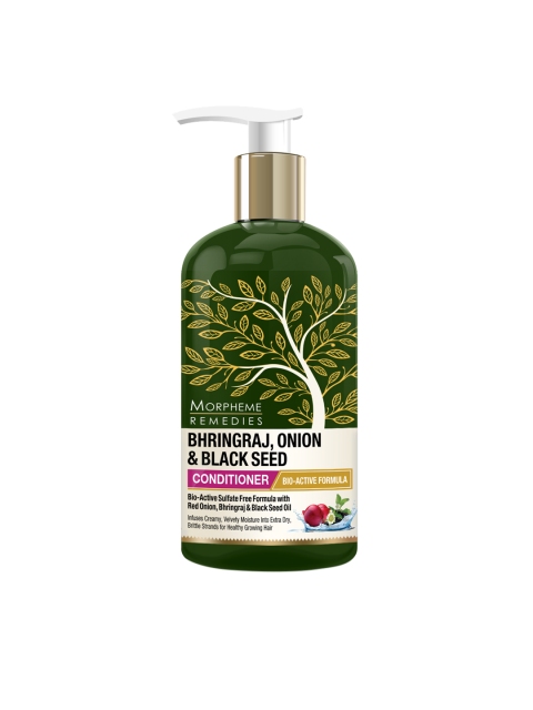 

Morpheme Remedies Women Bhringraj Onion Black Seed Hair Conditioner 300ml, Green
