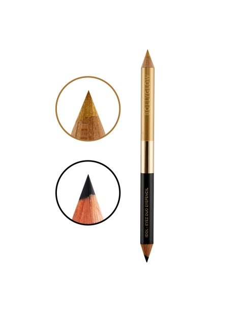 

Bollyglow Women Idol-Eyez Duo Pencil Eyeliner Midnight Moon Golden Girls 0.78g, Gold
