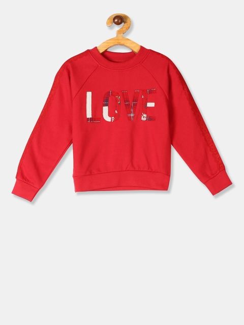 

Cherokee Girls Red Appliqued Sweatshirt