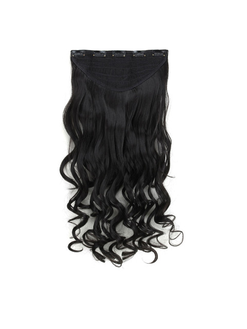 

Rozia Women Black 22" Synthetic Curly Hair Extensions
