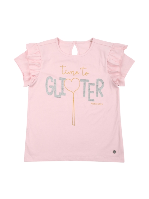 

Allen Solly Junior Girls Pink Printed Top