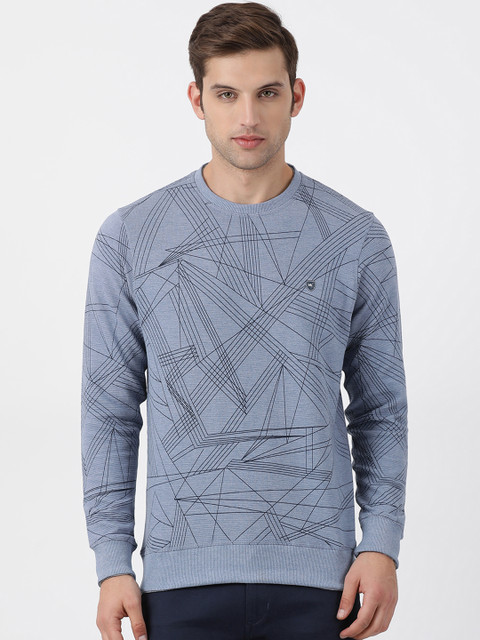 

Monte Carlo Men Blue Printed Sweatshirt