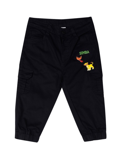 

Colt Boys Navy Blue Solid Cargo Joggers