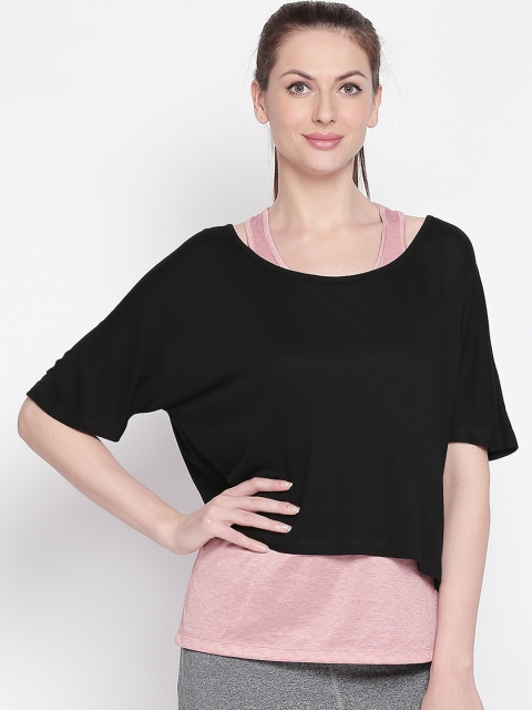 

Ajile by Pantaloons Women Pink Solid 2 Piece Top
