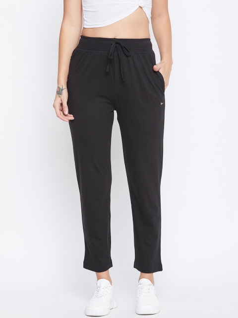 

Okane Women Black Solid Track Pants