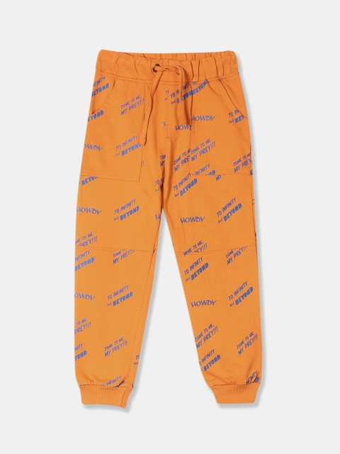 

Colt Boys Orange & Blue Printed Knitted Joggers
