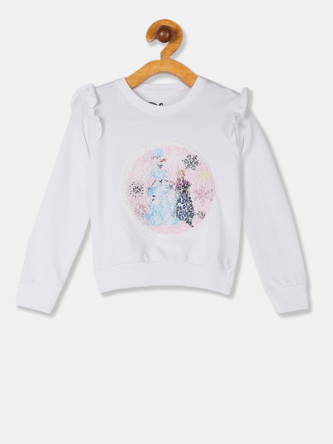 

Cherokee Girls White Embellished Frozen Sweatshirt