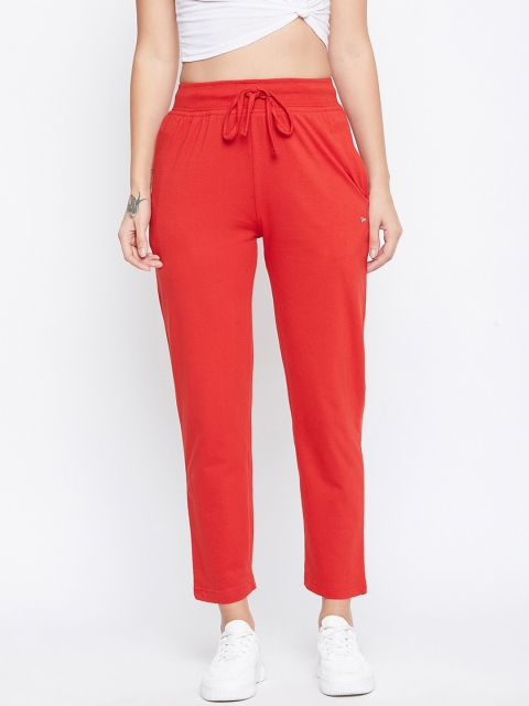 

Okane Women Red Solid Track Pants