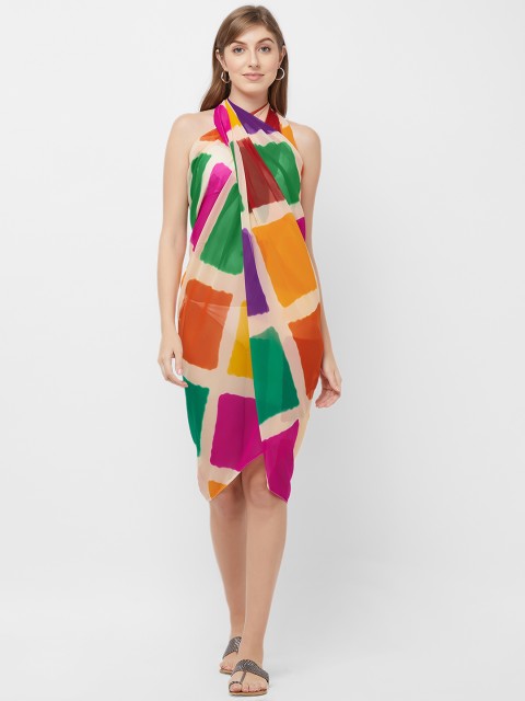 

Mirchi Fashion Women Multi-Coloured Colour-Blocked Wrap Sarong