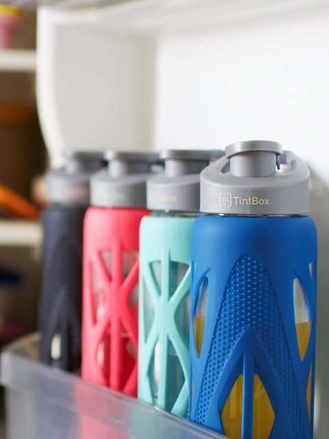 

TintBox Unisex Blue & Grey Textured Sipper Bottle 750ml
