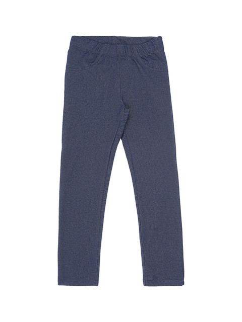 

Pantaloons Junior Girls Navy Blue Solid Jeggings