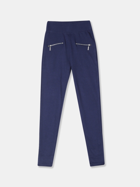 

Cherokee Girls Black Solid Slim-Fit Tregging, Blue