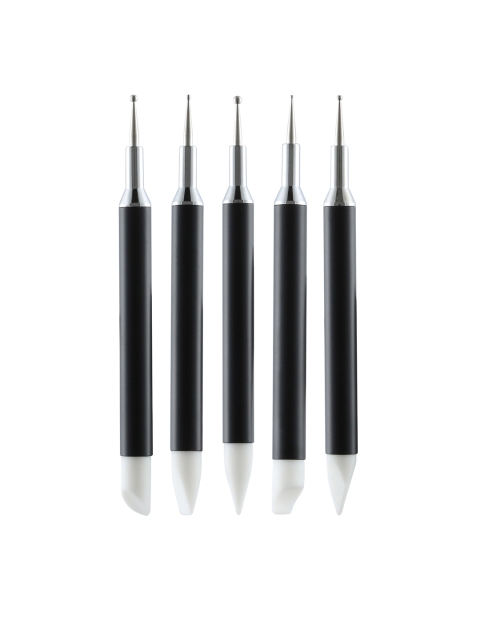 

Rozia Women Set of 5 Black & White DIY Nail Art Pens