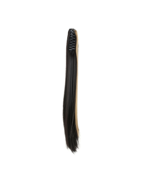 

Rozia Women Gold-Toned & Black Straight Ponytail Wig with Clutcher Clip