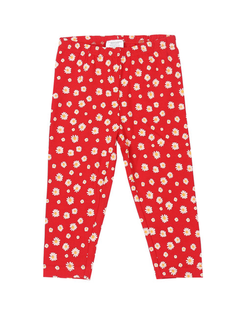 

Pantaloons Junior Infant Girls Red & White Printed Ankle-Length Leggings