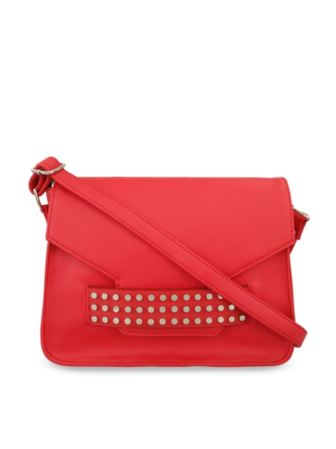

Toteteca Red Embellished Sling Bag
