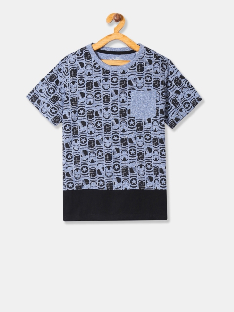 

Colt Boys Blue Printed Round Neck T-shirt