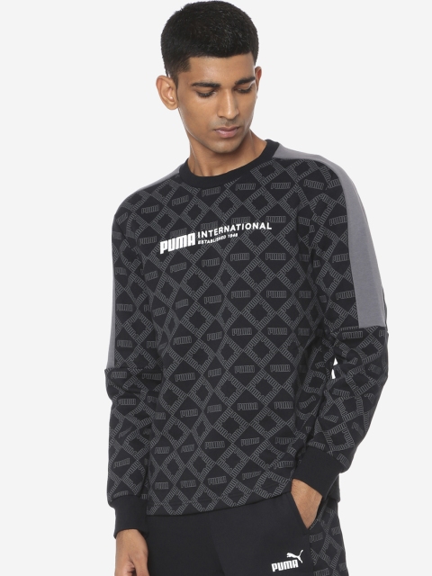 

Puma Men Black Printed Sweatshirt
