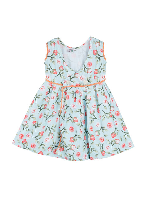 

oui oui Girls Blue Floral Print Wrap Dress