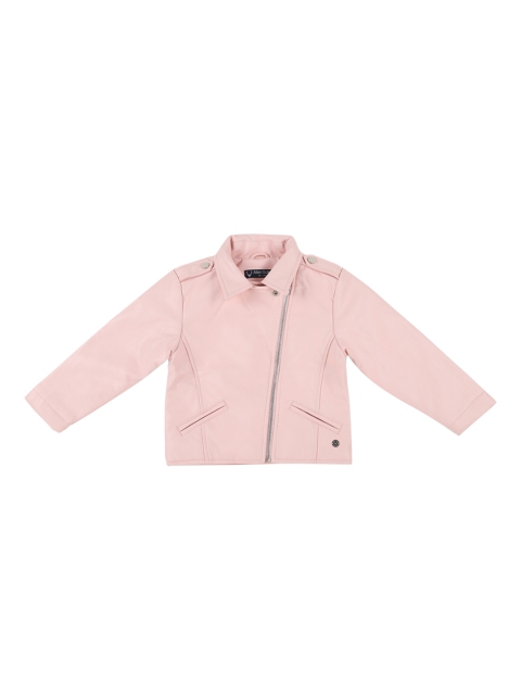 

Allen Solly Junior Girls Pink Solid Jacket