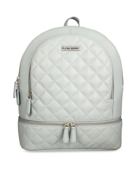 FLYING BERRY Women Light Blue Quilted Backpack