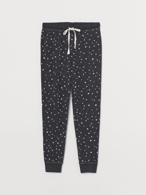 

H&M Women Grey Printed Pyjama Bottoms