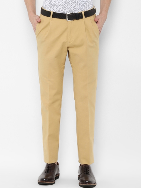 

Allen Solly Men Khaki Regular Fit Solid Chinos