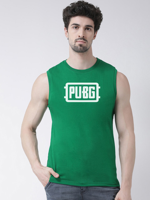 

Friskers Men Green Printed Round Neck T-shirt