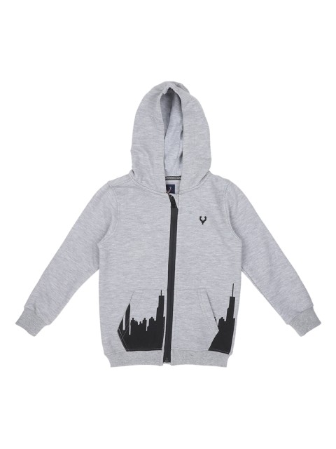 

Allen Solly Junior Boys Grey Solid Hooded Sweatshirt
