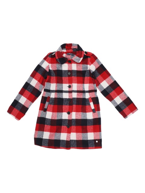

Allen Solly Junior Girls Red Checked Jacket