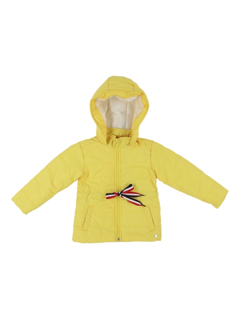 

Allen Solly Junior Girls Yellow Solid Padded Jacket