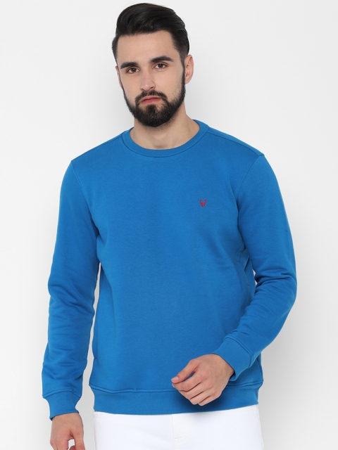 

Allen Solly Men Blue Solid Pullover Sweatshirt