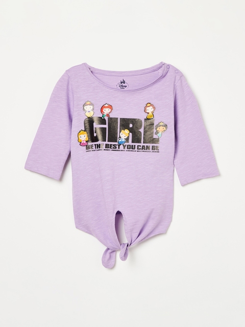 

Juniors by Lifestyle Girls Lavender Printed Top