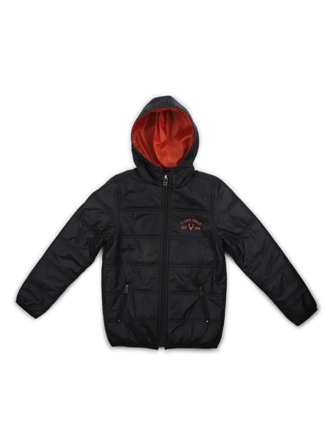 

Allen Solly Junior Boys Black Solid Padded Hooded Jacket