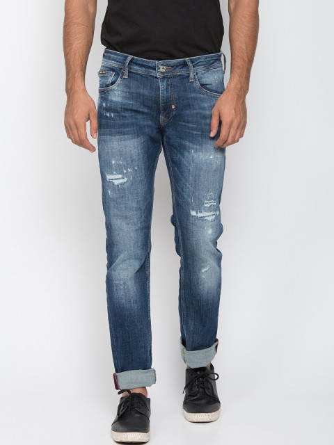 

Antony Morato Men Blue Slim Fit Mid-Rise Mildly Distressed Jeans