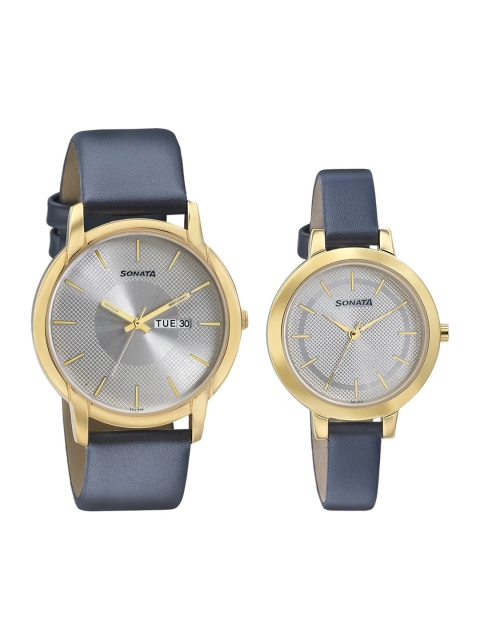 

Sonata Unisex Silver-Toned Analogue Watch