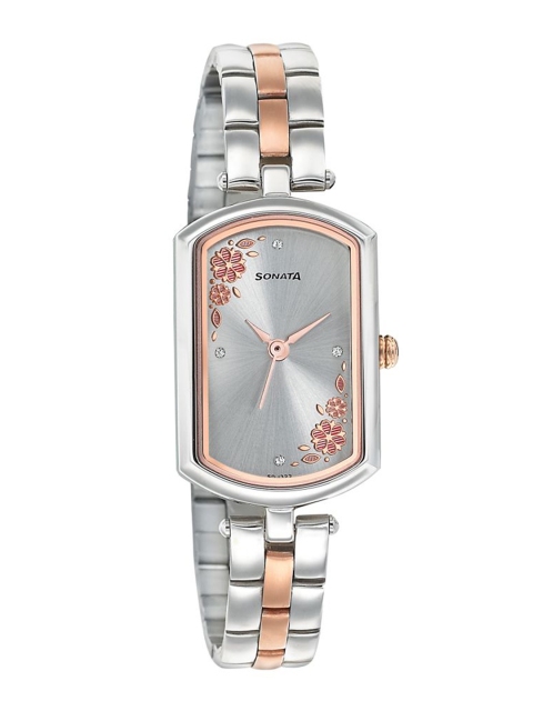 

Sonata Wedding Women Silver Analogue watch 8160KM01