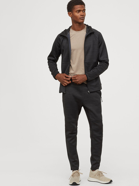 

H&M Men Grey Solid Sports Trousers